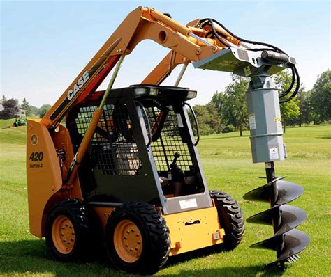 6 auger skid steer|auger for bobcat skid steer.